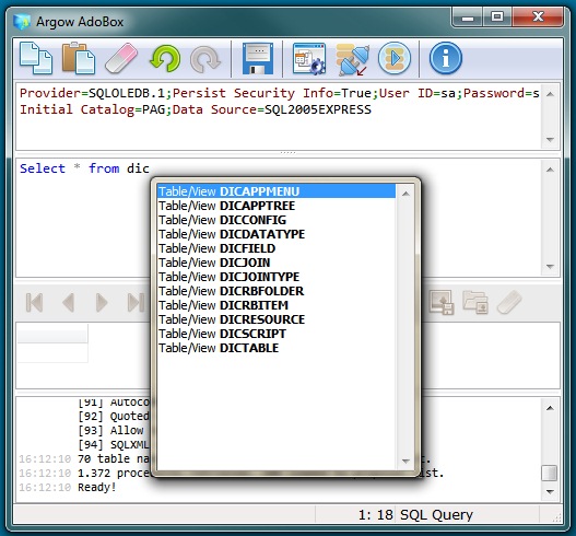 SQL Completion Proposal