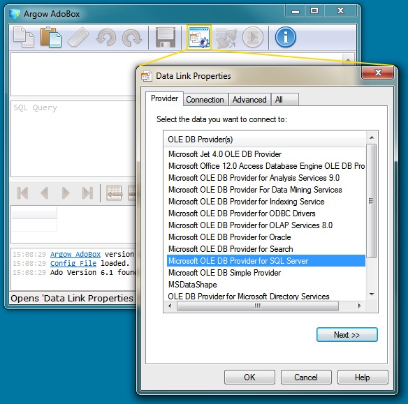 Data Link Properties